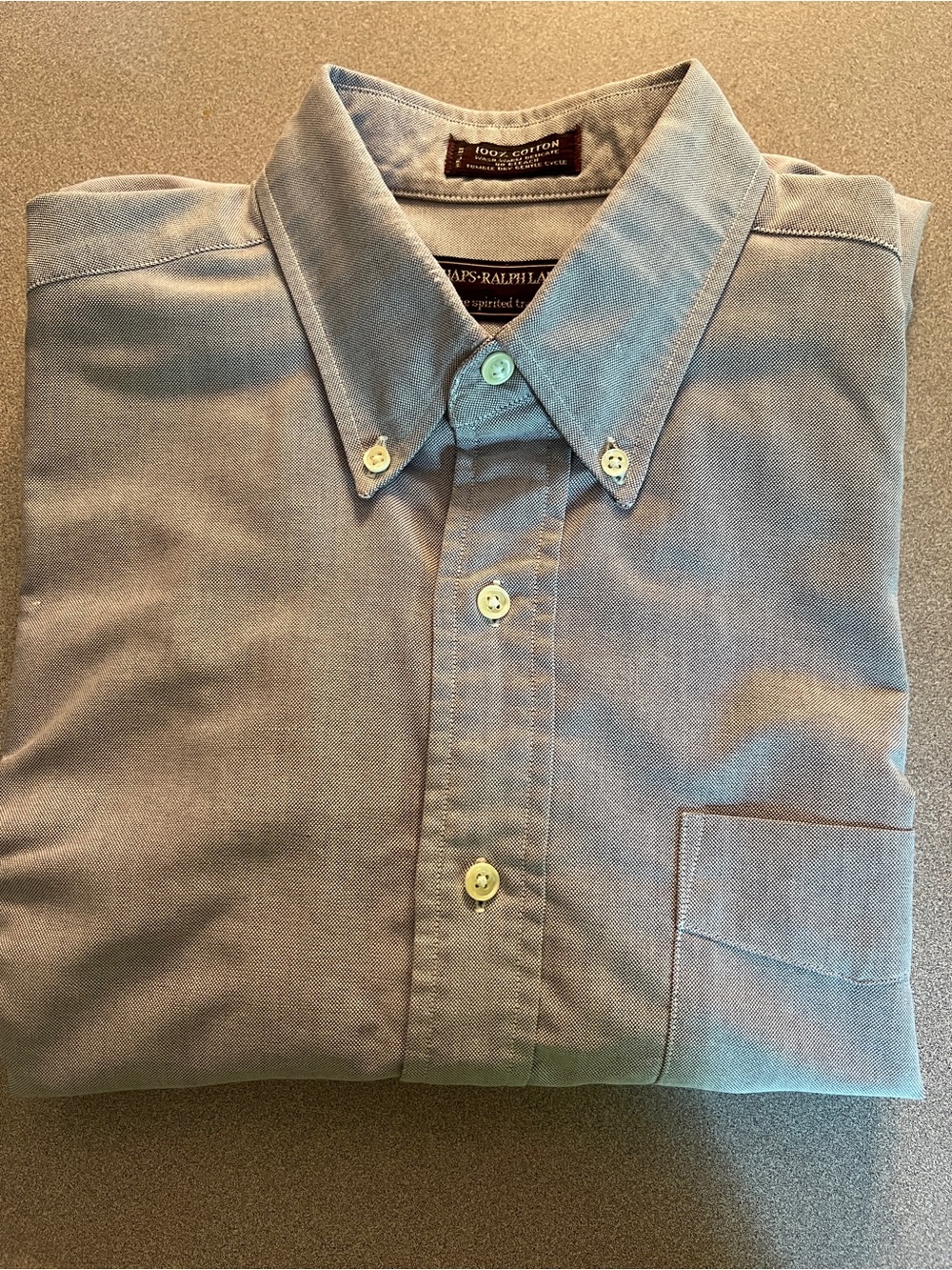 Chaps-Ralph Lauren button down dress shirt, 15 1/2-33